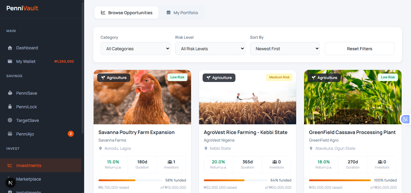 PenniVault Investments